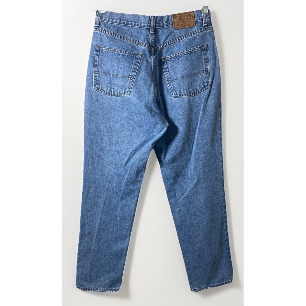 Polo Ralph Lauren Vintage 90's Dad Jeans Mid Rise Tapered Leg Men's 30x31 - Picture 5 of 12